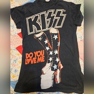 Women's KISS Rock Band Shirt